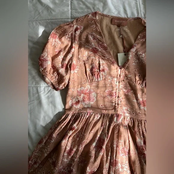 JessaKae Pink Floral Mini Dress - XL - Picture 1 of 4